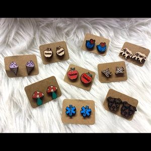 Choice new wooden hand painted earrings